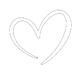 A simple white heart outline on a transparent background.